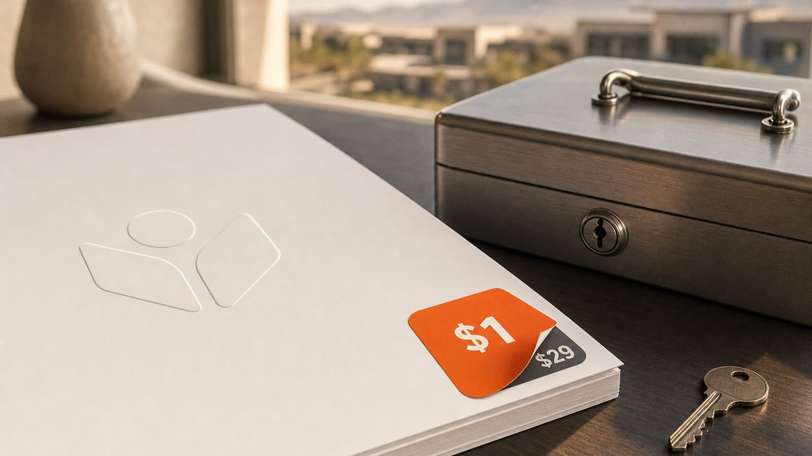 Homepage pricing now highlights the current $1 offer