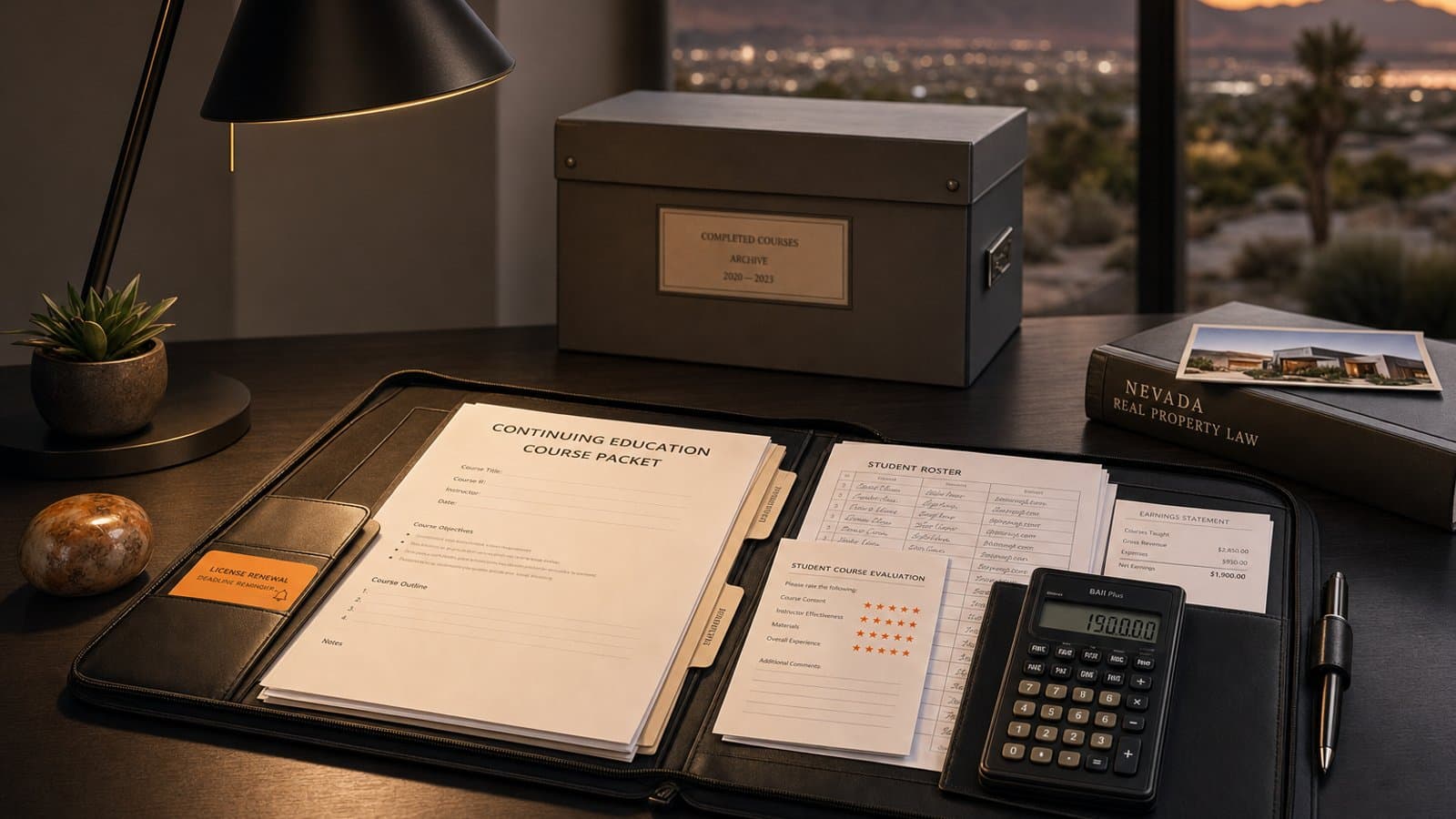 Instructor reports separate active courses from completed history