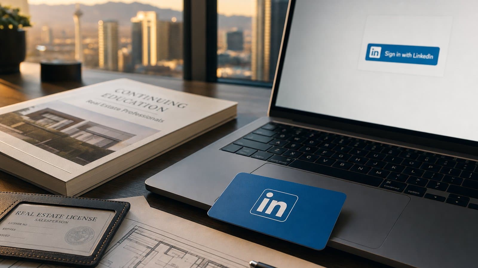 LinkedIn sign-in is available for student accounts